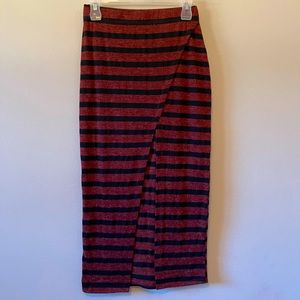 Lily White - Knit slit Midi Skirt